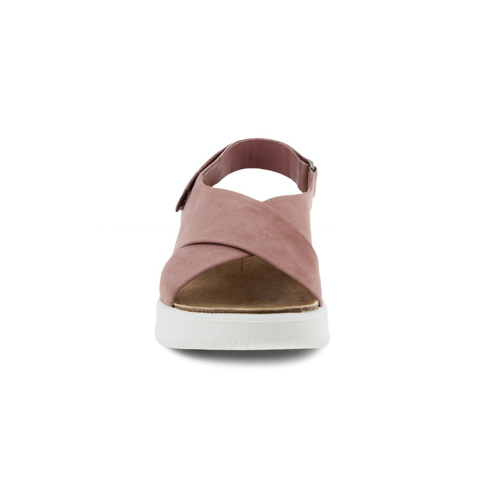 Sandalias Mujer - ECCO Flowt Wedge Cork - Rosas - FKZ658413